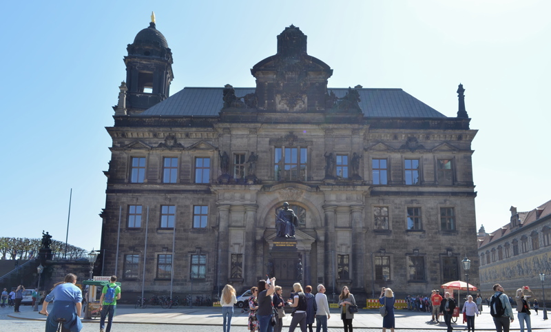 30 - The Sächsisches Ständehaus located on Schloßplatz in Dresden, Germany. Designed by architect Paul Wallot and built between 1901 and 1907, it originally housed the Saxon state parliament